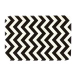 Dywanik Foam Noir&Blanc 50x80 Zyg-Zag Czarno Biały