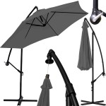 Parasol ogrodowy Turiano 300x245 cm Szary