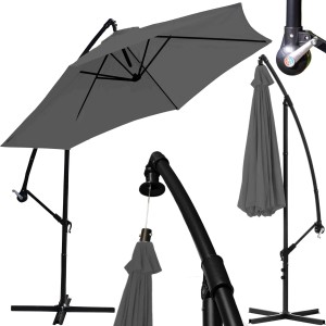 Parasol ogrodowy Turiano 300x245 cm Szary