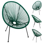 Fotel Krzesło ogrodowe ACAPULCO Green Zielony
