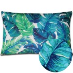 Poszewka wodoodporna Botanic Tropic 40x60 Niebiesk