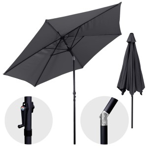 Parasol ogrodowy Tropea 300 x 245 cm Grafitowy