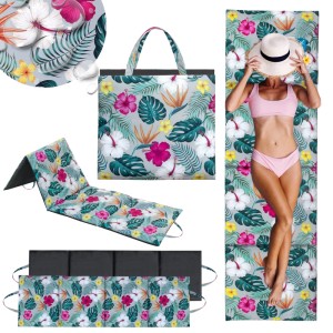 Mata plażowa 180x50x3 Oxford Grafit + Verano Szary