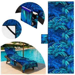Ręcznik plażowy Garden pocket 75x210 Blue Passion