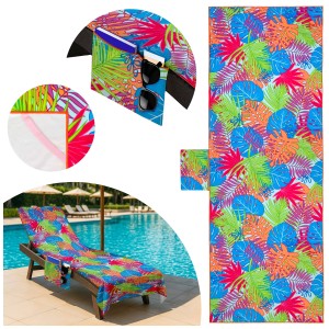 Ręcznik plażowy Garden pocket 75x210Mallorca color