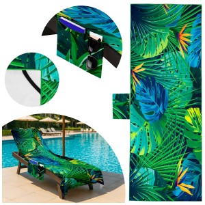 Ręcznik plażowy Garden pocket75x210 Strelicja Blue