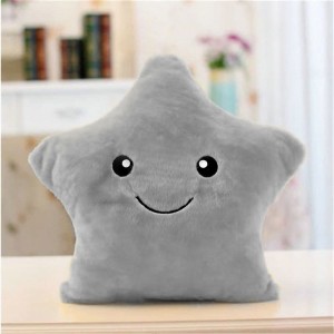 Poduszka TINY STAR gwiazdka plusz 35 cm Szary