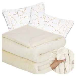 Zestaw No42 RABBIT Eco Futro 130x150+ 2x Poszewka