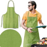 Fartuch kuchenny FLAX LEN 65x75 cm Zielony