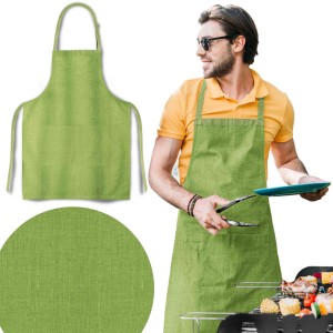 Fartuch kuchenny FLAX LEN 65x75 cm Zielony