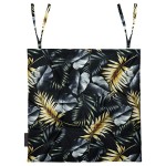 Poduszka wodoodporna Mia 50x50 Golden Palms Czarny