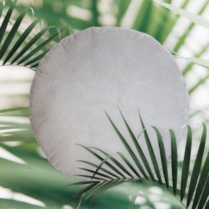 Poduszka SHAPE BRYŁA 3D PLUSZ śr.45 cm koło Szary