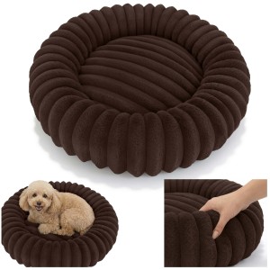 Legowisko Royal Lounge faux fur 90x90 cm Brąz