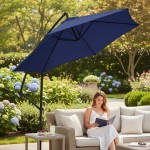 Parasol ogrodowy Turiano 300x245 cm Granat