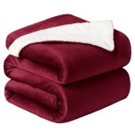 Koc MARLBOROUGH Sherpa Velvet 150x200 Bordo