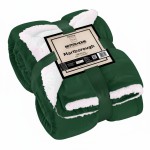 Koc MARLBOROUGH Sherpa Velvet 150x200 C. Zielony
