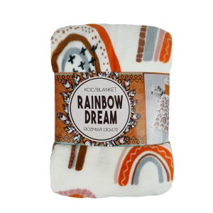 Koc RAINBOW DREAM mikroflanela 130X170 cm Tęcza