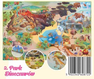 Dywanik mata Little Hippo 75x112 Park Dinozaury