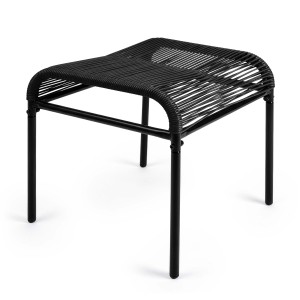 Podnóżek mebel Acapulco 42x40x40 cm black CZARNY