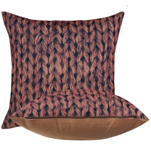 Poszewka Jolie Sweter Velvet 45x45 cm Brąz