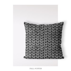 Poszewka Jolie Sweter Velvet 45x45 cm Szary