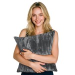 Poszewka VELVET STYLE Kreszowany 45x45 cm Grafit