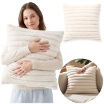 Poszewka NICOLETTE SOFT 45x45 cm Rabbit fur Krem