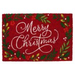 Wycieraczka coconut MERRY CHRISTMAS 40x60 cm czerw