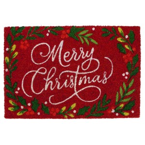 Wycieraczka coconut MERRY CHRISTMAS 40x60 cm czerw
