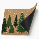 Wycieraczka coconut WINTER 40x60 cm zielone drzewa