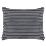Poduszka deco NUBO LUX rabbit faux fur 40x50 Szary