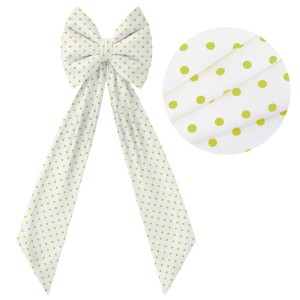 Kokarda Deco Glam Bow XXL 48x45x150 Zielone Kropki