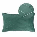 Poszewka Velvet GLOSSY 30x50 cm ćwieki Zielony