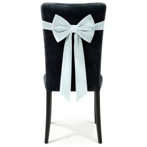 Kokarda Deco Velvet na krzesło 33x27x110 Mięta