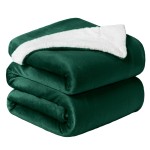 Koc MARLBOROUGH Sherpa Velvet 130x160 cm Zielony