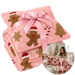 Zestaw GINGER DREAM koc 130x160 + poszewka Róż