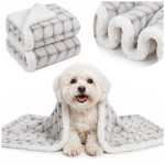 Koc DogGuru WoolyOne 100x150 cm Szary + Sherpa bia