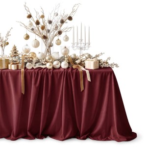 Obrus plamoodporny SUSAN gładki 140x200 cm Bordo